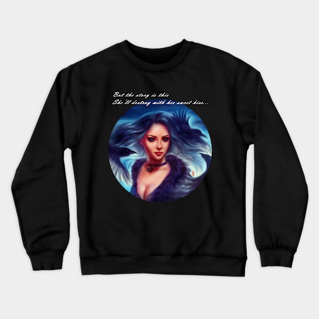 Yennefer. Sweet kiss. Crewneck Sweatshirt by Sarasa